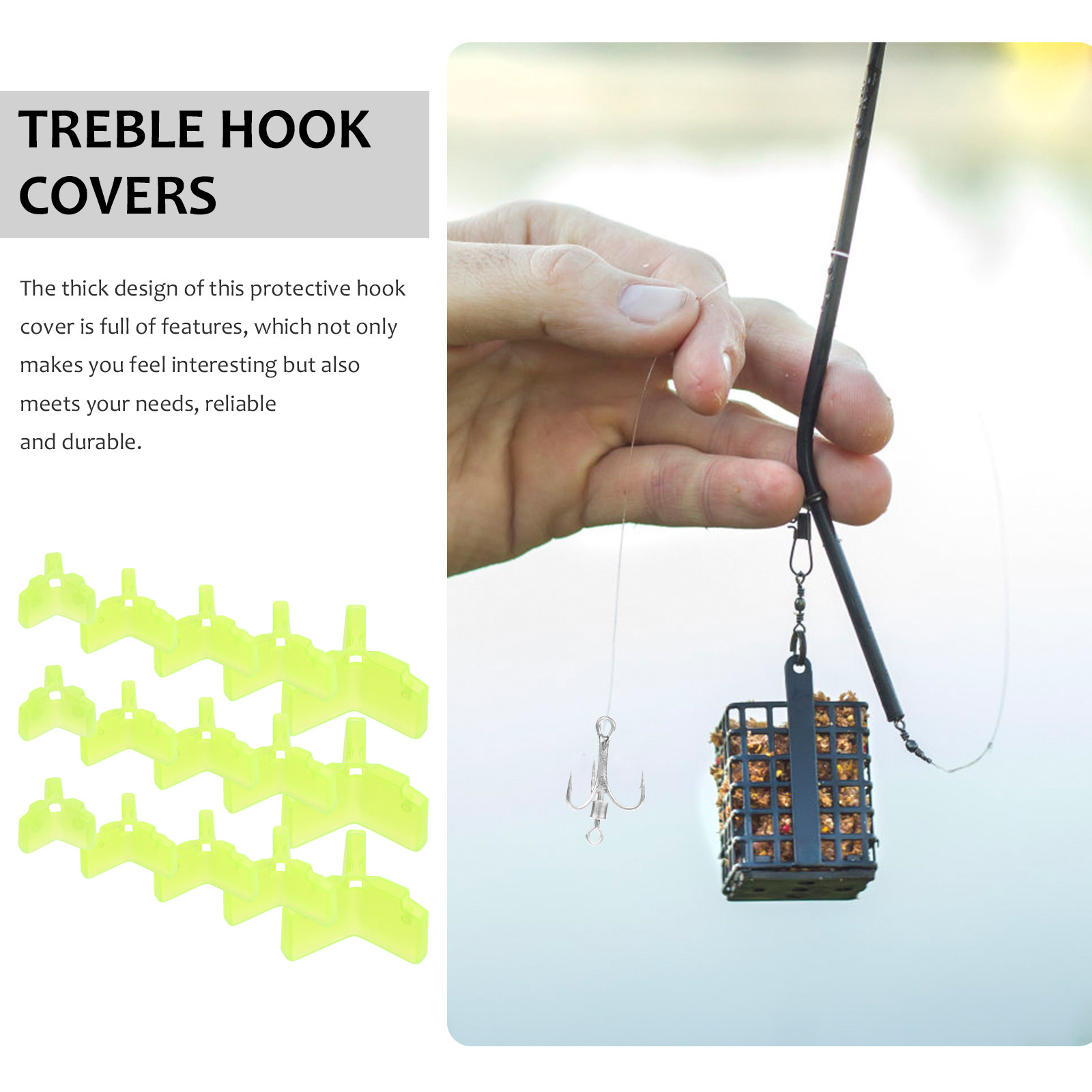 100 Pezzi Copri Amo a Tre Punt - Fishing Hook Treble recensione e prezzo
